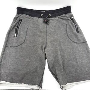 Free Planet Men's 34/L Gray Stretch Draw String Casual Shorts